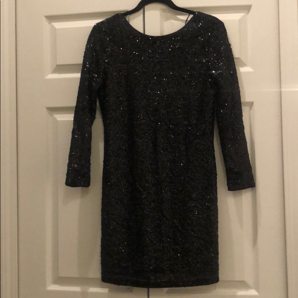 Black Sequin Dress